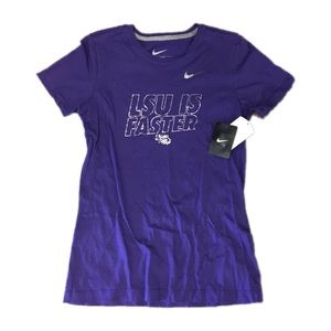 LSU Tigers Nike Women’s Slim Fit Logo Shirt Large